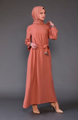 Robe Hijab Couleur brique 5603-05