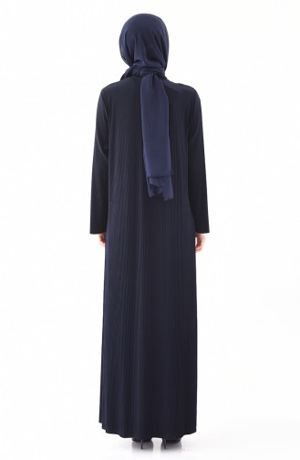 Dunkelblau Hijab Kleider 5849-01