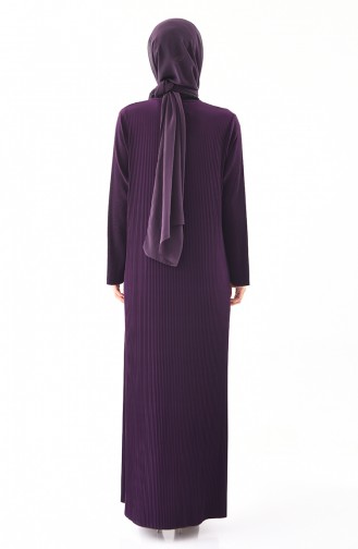 Robe Hijab Pourpre 5849-02