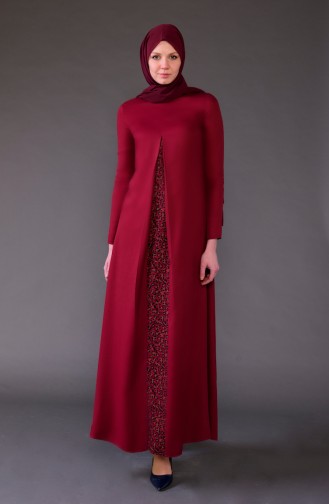 Robe Hijab Bordeaux 5004-04