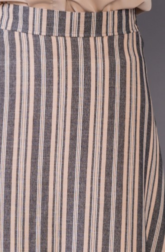 Minahill Striped Skirt 8220-03 Mink 8220-03