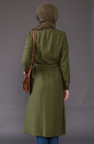 Gekräuselte Cape  5087-03 Khaki 5087-03