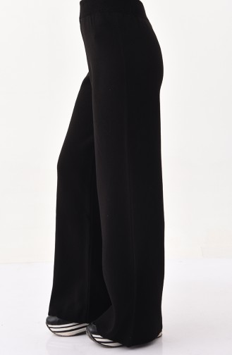 Knitwear Wide Leg Pants 18567-04 Black 18567-04