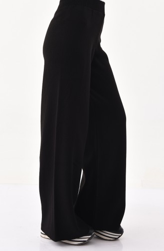 Knitwear Wide Leg Pants 18567-04 Black 18567-04