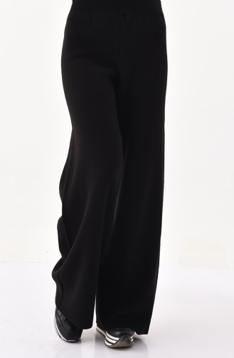 Knitwear Wide Leg Pants 18567-04 Black 18567-04