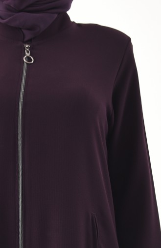 METEX Large Size Zippered Topcoat 1109-03 Purple 1109-03