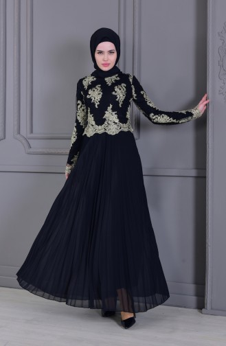 Habillé Hijab Noir 8504-02