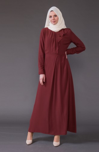 Frilly Dress 1005-03 dark Bordeaux 1005-03