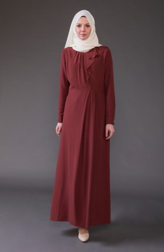 Frilly Dress 1005-03 dark Bordeaux 1005-03