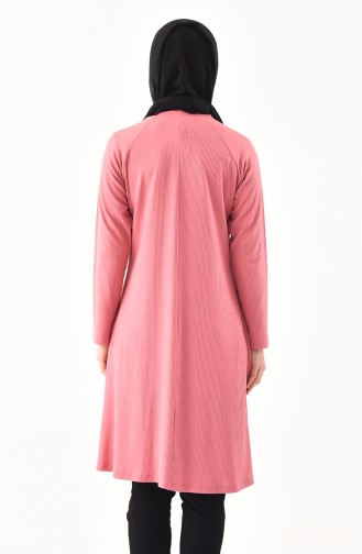 METEX Large Size Garnished Tunic 1141-01 Dried Rose 1141-01