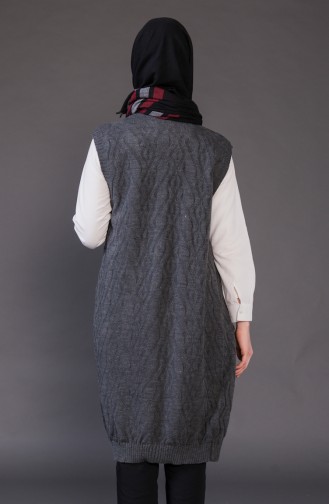 Knitwear Pocket Vest 8110-06 Smoked 8110-06