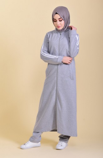 Zippered Tracksuit 20125B-03 Gray 20125B-03