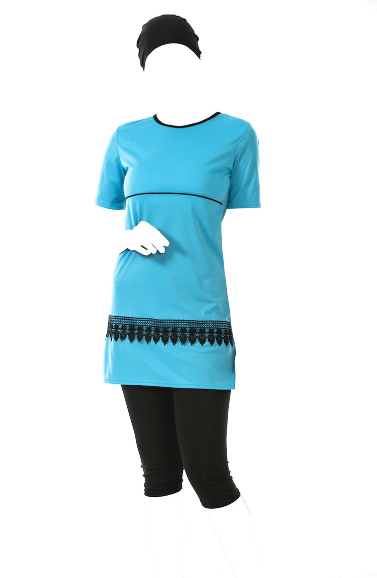 Turquoise Swimsuit Hijab 0311-02