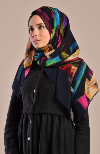 Aker S Twill Eşarp 6812-797-922 Lacivert