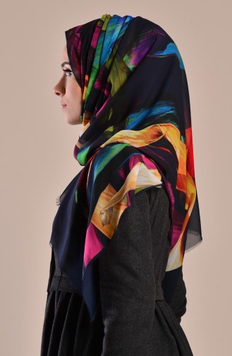 Aker S Twill Eşarp 6812-797-922 Lacivert