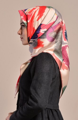 Aker S Twill Eşarp 7255-797-932 Koyu Pudra