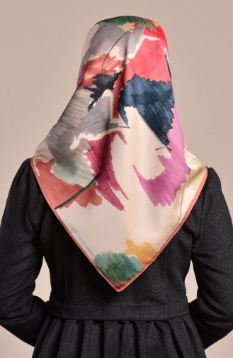Aker S Twill Eşarp 7255-797-932 Koyu Pudra
