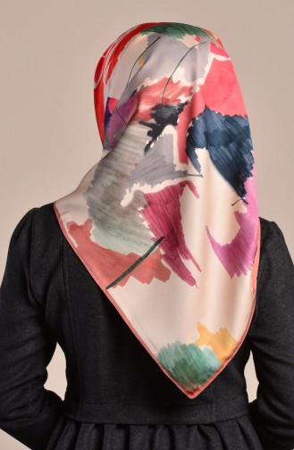 Aker S Twill Eşarp 7255-797-932 Koyu Pudra