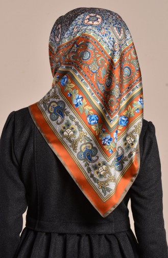 Karaca Desenli Rayon Eşarp 90567-06 Tarçın Renk Vizon 90567-06