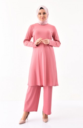 METEX Large Size Tunic Pants Double Suit 1122-05 Dried Rose 1122-05