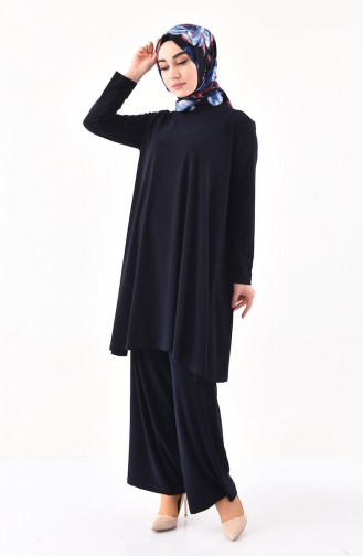 Tunic Pants Binary Suit 0123-01 Navy Blue 0123-01