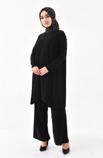 Tunic Pants Binary Suit 0123-04 Black 0123-04