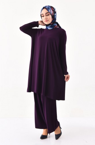 Tunik Pantolon İkili Takım 0123-05 Mor 0123-05