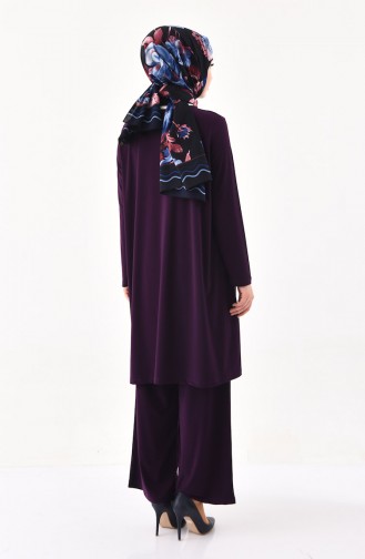 Tunik Pantolon İkili Takım 0123-05 Mor 0123-05