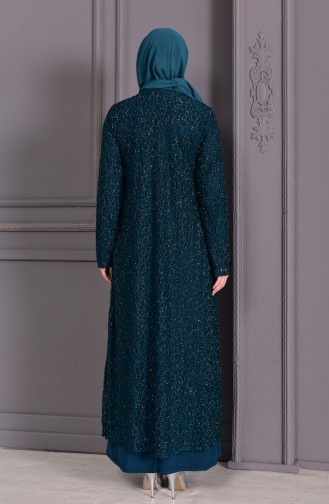 Plus Size Suite Evening Dress 1062-01 Emerald Green 1062-01