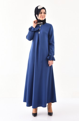 Indigo Hijab Kleider 9292-05