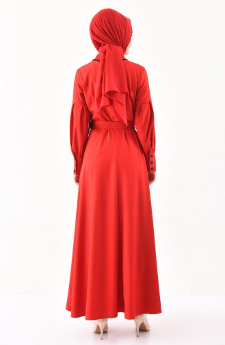 Belted Dress  2023-05 Red 2023-05