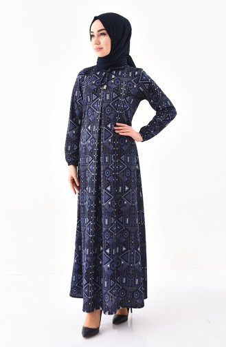 Robe Hijab Bleu Marine 4076-06
