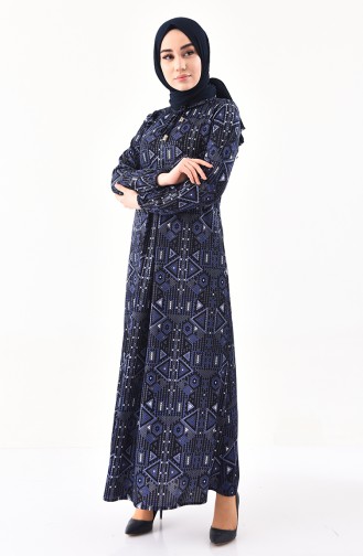 Robe Hijab Bleu Marine 4076-06