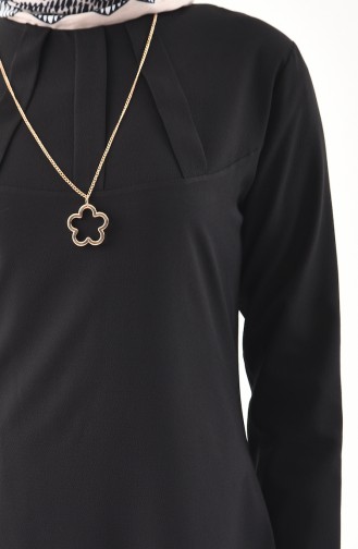 Tunique avec Collier 3043-01 Noir 3043-01