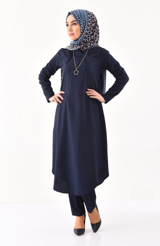 Navy Blue Tuniek 3043-02