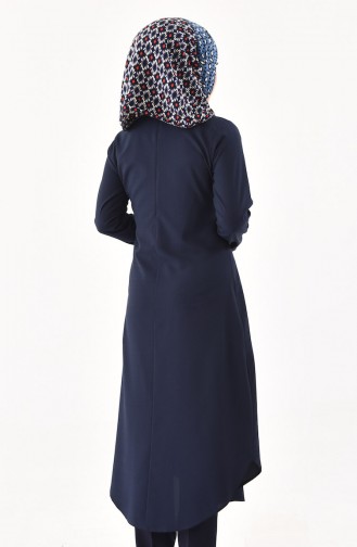 Kolyeli Tunik 3043-02 Lacivert 3043-02