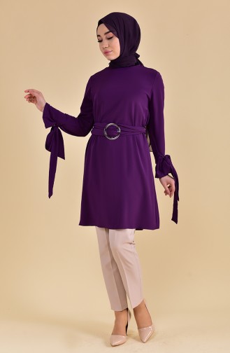 Belted Tunic 1274-02 Purple 1274-02