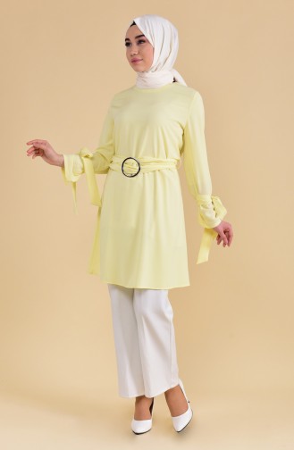 Belted Tunic 1274-06 Yellow 1274-06