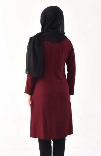 Kravat Yaka Tunik 3159-02 Vişne 3159-02