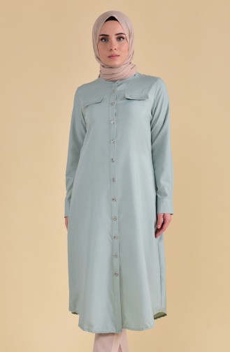 Buttoned Tunic 5007-12 Water Green 5007-12