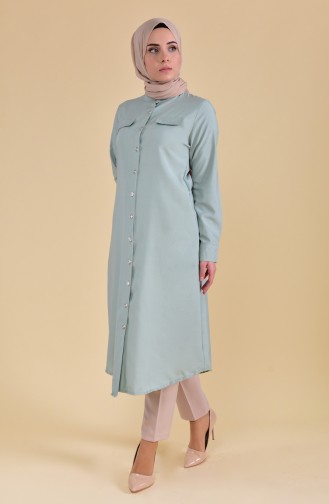 Buttoned Tunic 5007-12 Water Green 5007-12