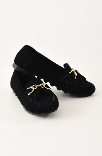 Women´s Flat Shoes (	Ballerina ) 2023-01 Black 2023-01