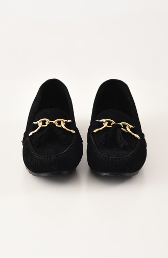 Women´s Flat Shoes (	Ballerina ) 2023-01 Black 2023-01