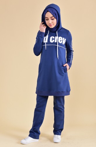 BWEST Hooded Tracksuit 8306-01 Indigo 8306-01