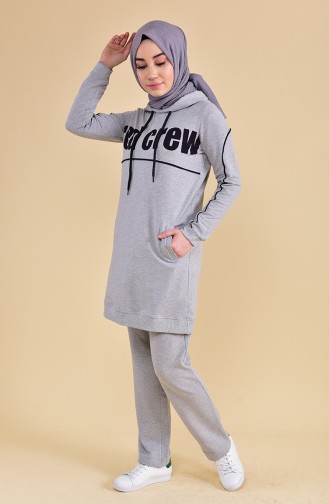 BWEST Hooded Tracksuit 8306-02 Gray 8306-02
