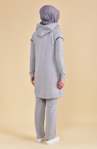 BWEST Hooded Tracksuit 8306-02 Gray 8306-02