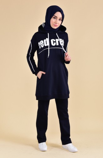 BWEST Hooded Tracksuit 8306-03 Navy 8306-03