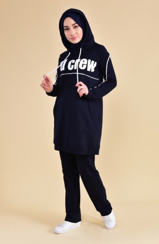 BWEST Hooded Tracksuit 8306-03 Navy 8306-03