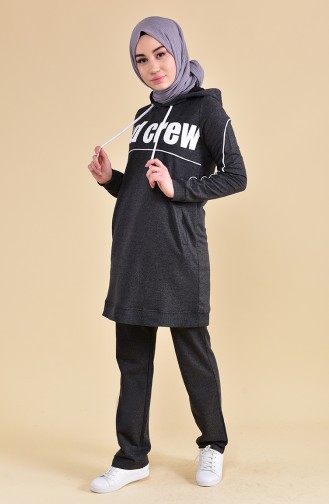 BWEST Hooded Tracksuit 8306-04 Anthracite 8306-04