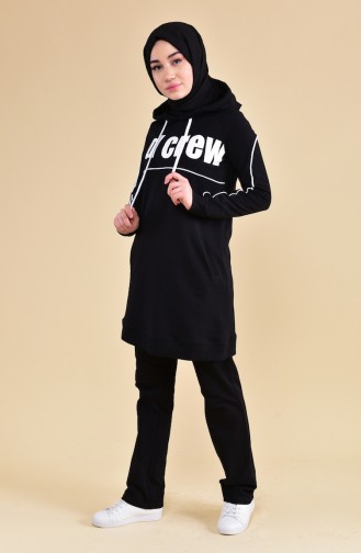 BWEST Hooded Tracksuit 8306-06 Black 8306-06